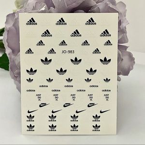 Luxury Designer Logo Fingernail Art Stickers